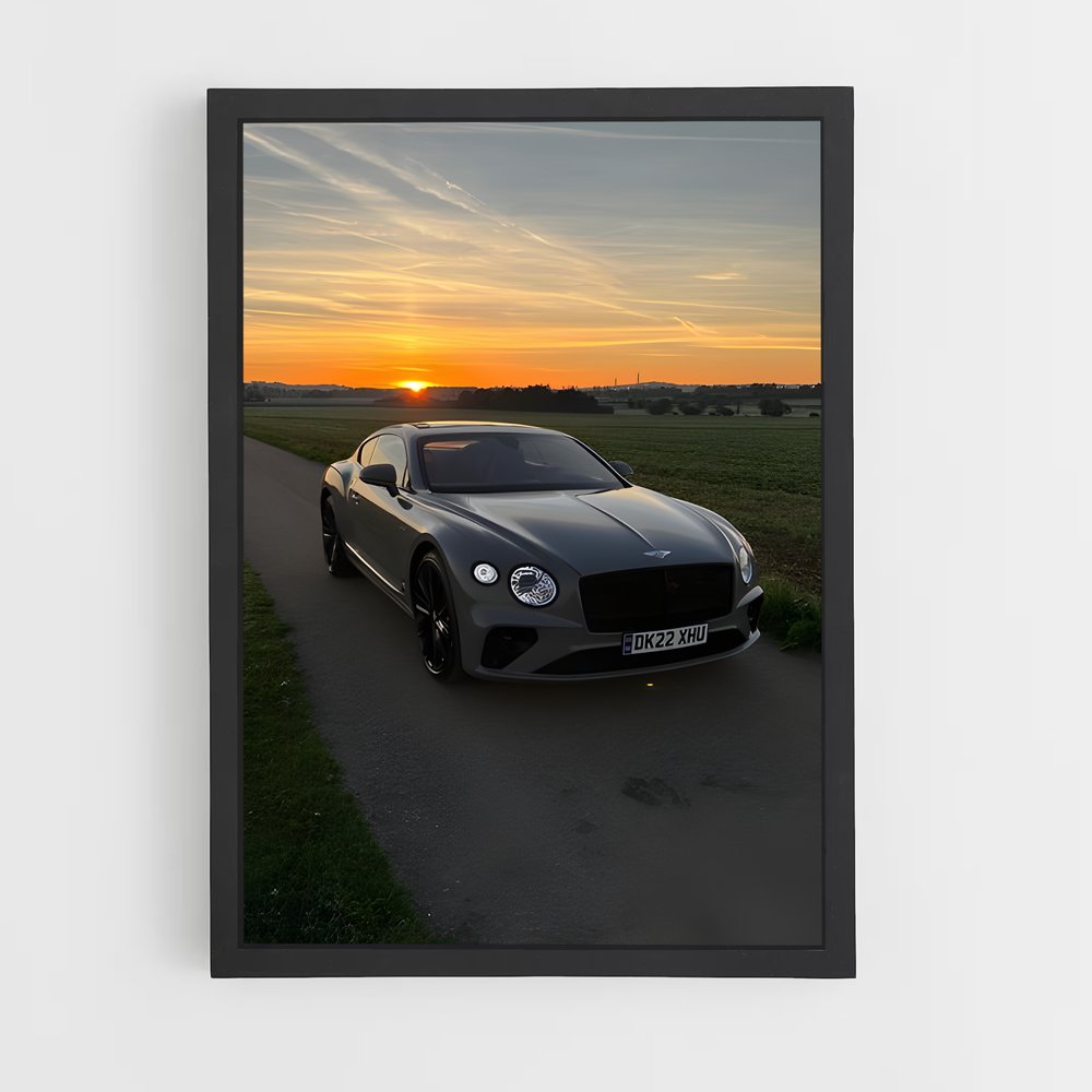 Poster Sunset on Speed – affiche Bentley (vue 2)